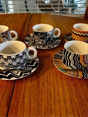 Missoni for Target Patterned Tea Cup and Saucer Set